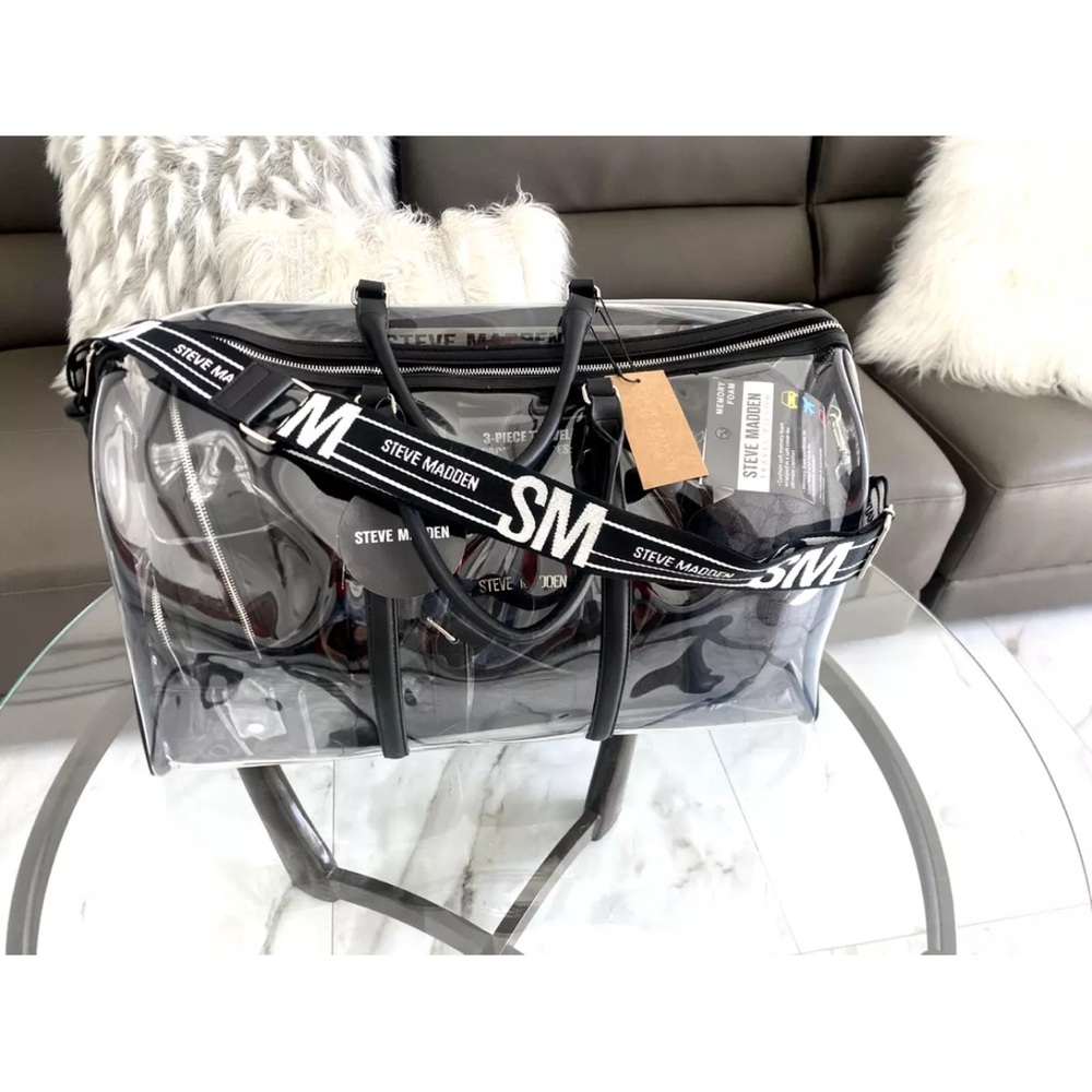 Steve Madden Clear Travel Bag